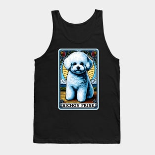 Bichon Frise Tarot Card Tank Top